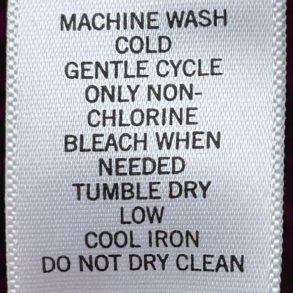 Banana Republic Faux Wrap Dress Women's Small Fuchsia Purple Surplice Geometric - Picture 12 of 12